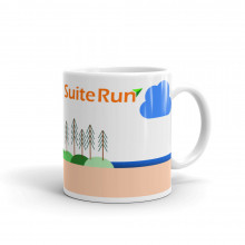 Suite Run Glossy White Mug